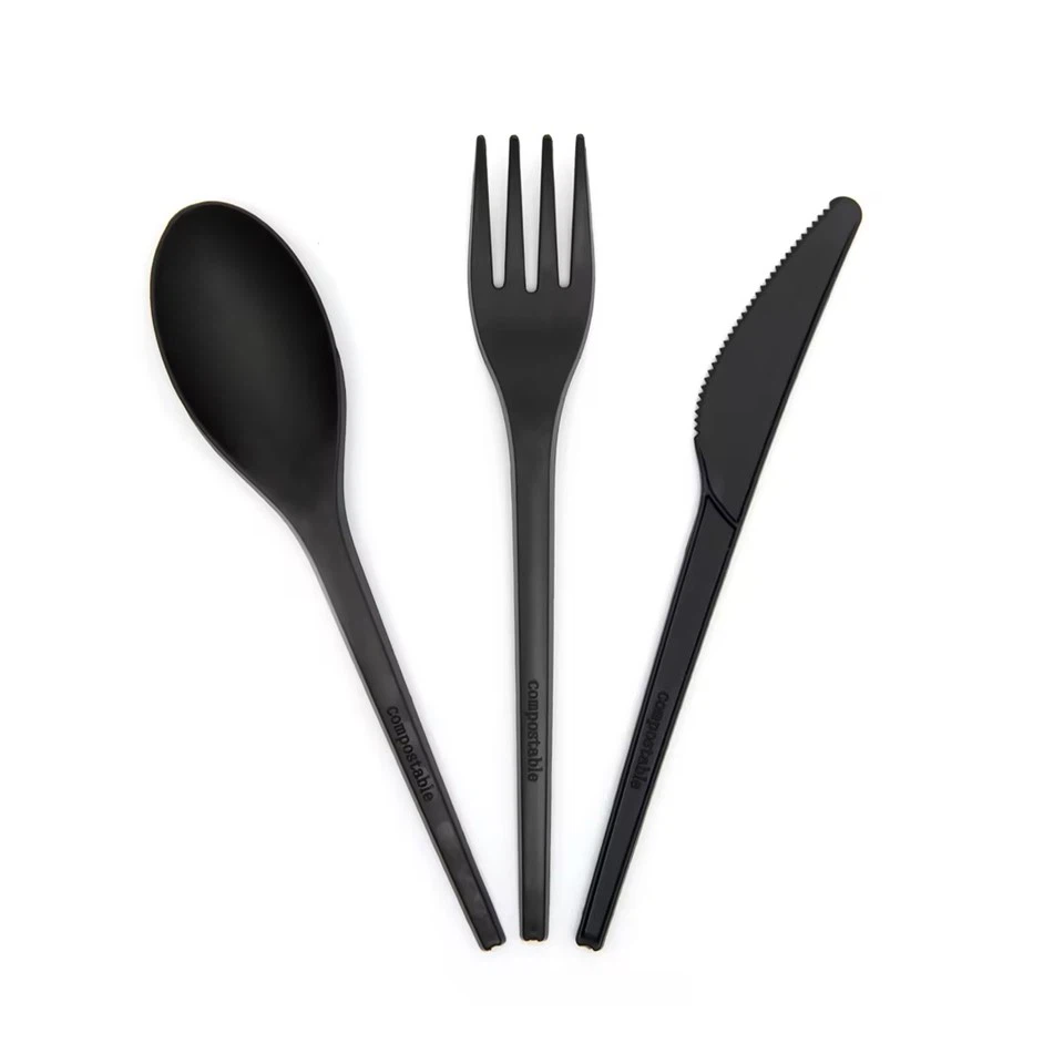 Black Disposable Silverware